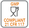 Badge for GMP Compliant Human Food to demonstrate Red mesa Science & Refining adheres to 21 CFR 117 regulations
