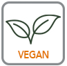 Vegan badge demostrates that Red Mesa Science & Refining's cbd, cbg, cbn cannabinoid raw ingredients are vegan.