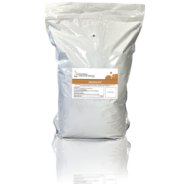 Bulk CBN Isolate is highly purified with zero THC and available at wholesale with minimum quantities starting at 25g up to larges scale manufacturing quantities in the thousands of kilograms. CBN Isolate is a white crystalline powder that is refined to the highest quality for CBN products such as tinctures, gummies, topicals, gel caps, soft gels and other application seeking the highest potency CBN