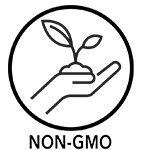 CBD, CBG, CBN, CBL, CBT Isolates and Distillates are Non-GMO. The badge shown represents the commitment to products being Non-GMO.