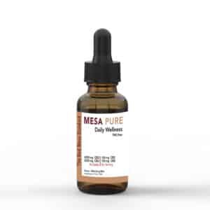 Bottle of CBD CBG Tincture. CBG brings distinct receptor activity beyond CBD alone, making this pairing a go-to for daytime focus and recovery formulations. 7500mg total cannabinoids per bottle, THC-free, mint flavor, third-party verified.